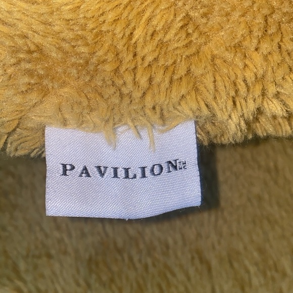 Pavilion mustard yellow decorative fuzzy throw pillows set of 2 - Picture 5 of 8